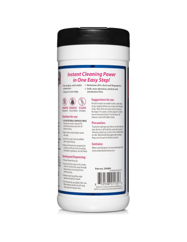 Toallitas Antiestáticas Endust para Electrónicos 70 Unidades