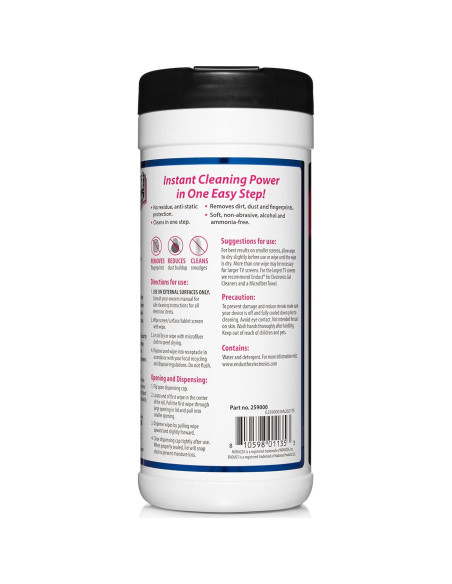 Toallitas Antiestáticas Endust para Electrónicos 70 Unidades