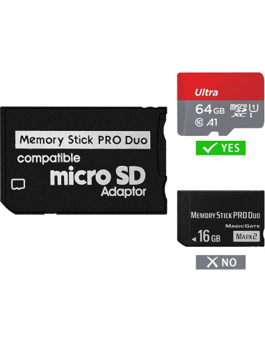 Adaptador Micro SD a Memory Stick PRO Duo DUEQID 128GB