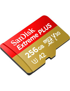 Tarjeta microSDXC SanDisk Extreme Plus 256GB con Adaptador 2