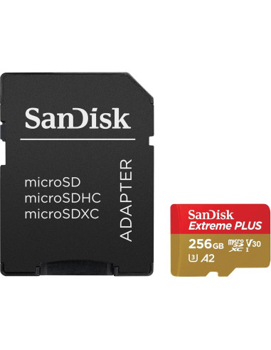 Tarjeta microSDXC SanDisk Extreme Plus 256GB con Adaptador