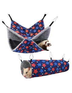 Juego de Hamaca y Túnel Colgante para Mascotas Pequeñas