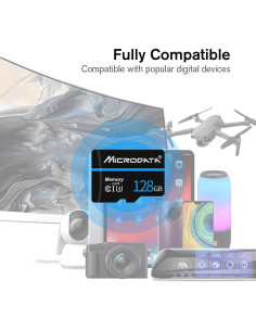 Paquete 2 Tarjetas TF 128GB U3 Clase 10 con Adaptador SD 2