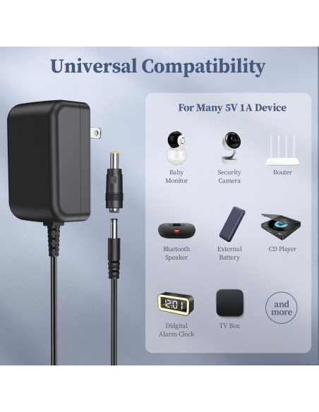 Fuente de Alimentación DONYOIE 15V 2A 30W Regulada con 10 Conectores