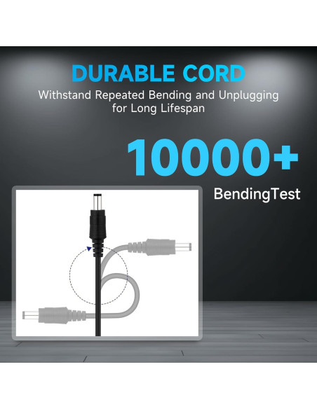 Adaptador de Alimentación 12V 2A ANLINK 3m para LED y CCTV