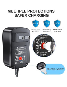 Adaptador de Corriente Universal SoulBay 30W 3V-12V 2A 2