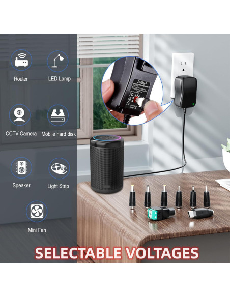 Adaptador de Corriente Universal SoulBay 30W 3V-12V 2A