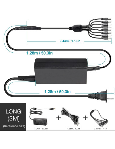 Adaptador de corriente 12V 5A Fancy Buying para cámaras de seguridad