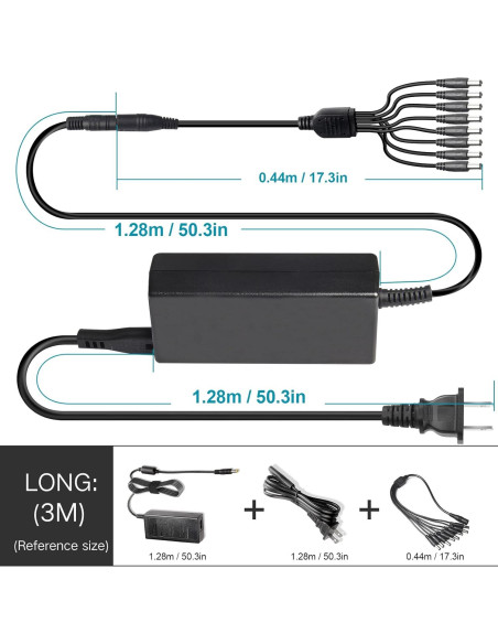 Adaptador de corriente 12V 5A Fancy Buying para cámaras de seguridad