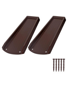 Bloque de Salpicadura Plusgutter 60,96 cm Marrón Fijable