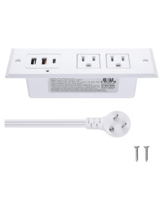 Toma de Corriente Empotrada CCCEI con USB-C 20W y USB-A 18W