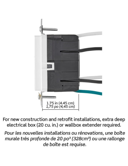 Cargador USB In-Wall GFCI Leviton 15A Blanco GUAC1-W