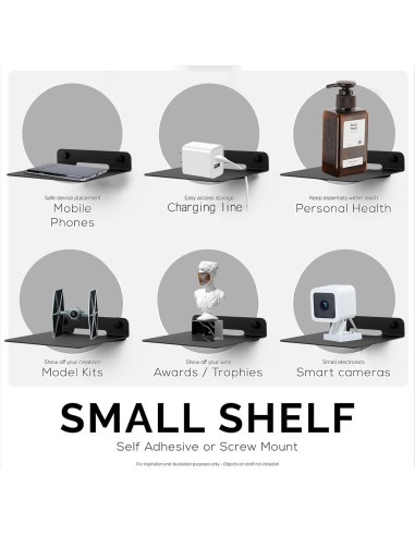 Estante Flotante de Pared TRINENOX para Altavoces y Dispositivos