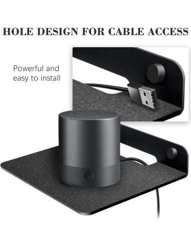 Estante Flotante de Pared TRINENOX para Altavoces y Dispositivos