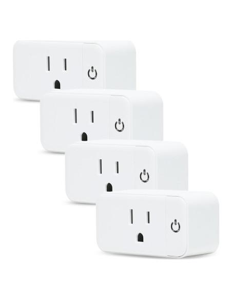 Paquete de 4 Enchufes Inteligentes Wi-Fi Lunabode YSP-102