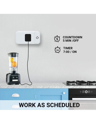 Paquete de 4 Enchufes Inteligentes Wi-Fi Lunabode YSP-102