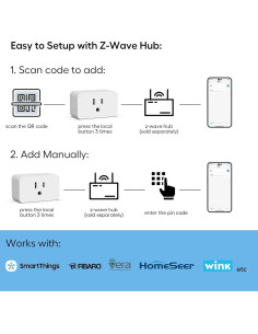 Enchufe Regulador Inteligente Z-Wave Serie 800 200W 2
