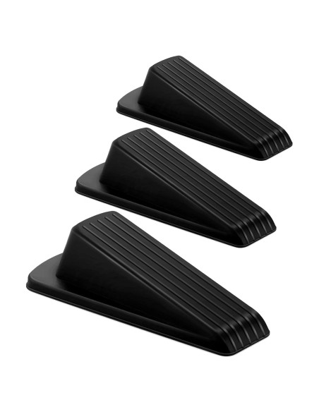 Crosize Tapones de Goma para Puertas - 3 Piezas, Negro Crosize Tapones de Goma para Puertas - 3 Piezas, Negro