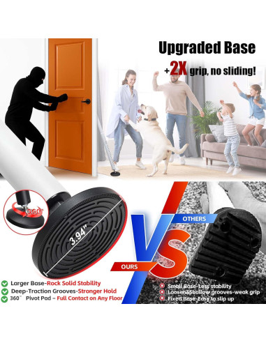 Barra de Seguridad Ajustable Wefaith 600LB para Puertas