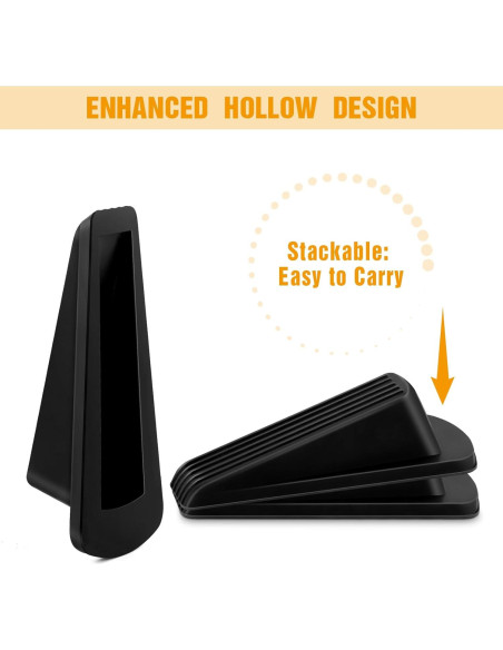 Crosize Tapones de Goma para Puertas - 3 Piezas, Negro Crosize Tapones de Goma para Puertas - 3 Piezas, Negro