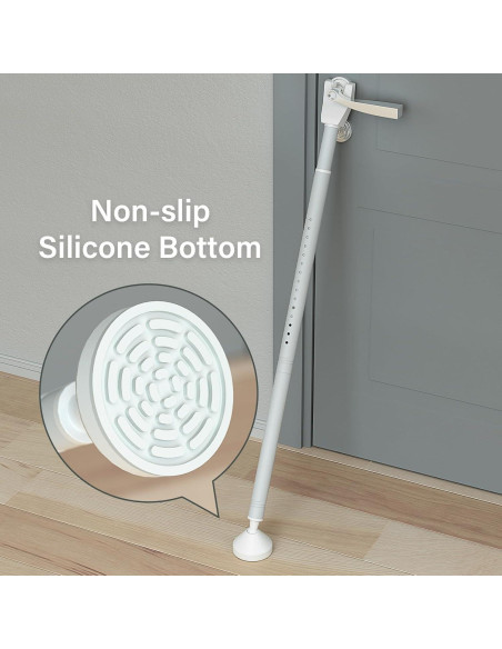 Barra de Seguridad de Puerta Aglaiprty S-B-2 Ajustable Blanca