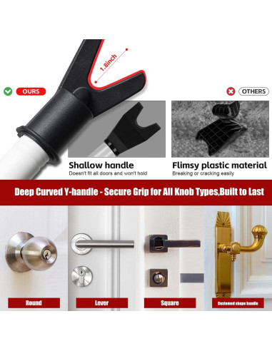 Barra de Seguridad Ajustable Wefaith 600LB para Puertas