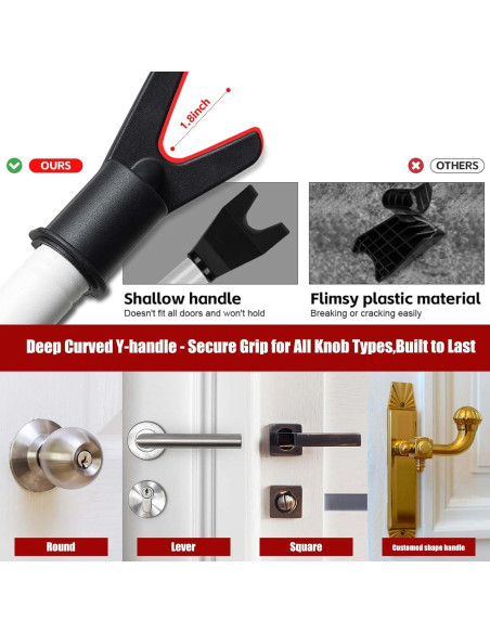 Barra de Seguridad Ajustable Wefaith 600LB para Puertas