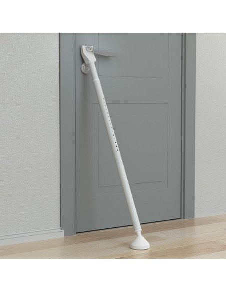 Barra de Seguridad de Puerta Aglaiprty S-B-2 Ajustable Blanca