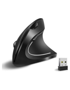 Ratón Ergonómico Vassink Inalámbrico Recargable Negro