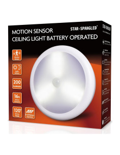 Luz de Techo LED con Sensor de Movimiento STAR-SPANGLED 16 cm
