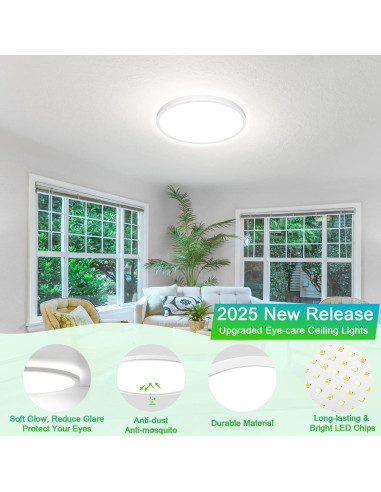 Luz de Techo Empotrada LED GoBright 30.48cm 24W 3200LM 5 Colores