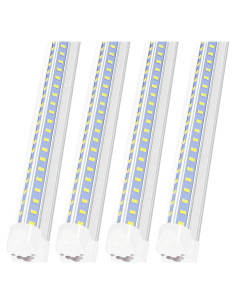 Luces de Taller LED AQIQUUT 4FT 50W 6500K Paquete de 4