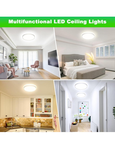 Luz de Techo Empotrada LED GoBright 30.48cm 24W 3200LM 5 Colores