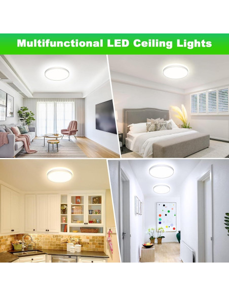 Luz de Techo Empotrada LED GoBright 30.48cm 24W 3200LM 5 Colores