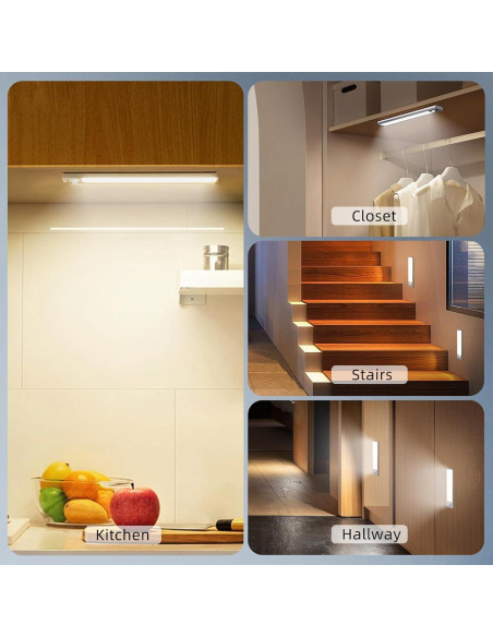 Iluminación Bajo Gabinete LED DAYBETTER 20 cm Inalámbrica con Sensor