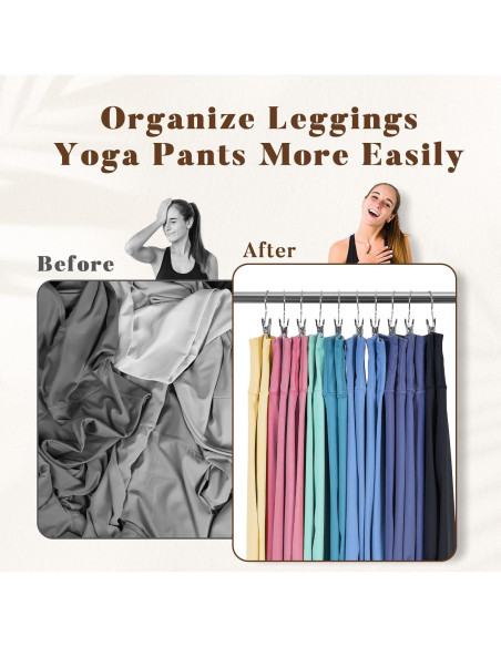 Organizador de Closet HOUSE DAY - 20 Perchas de Metal con Clips
