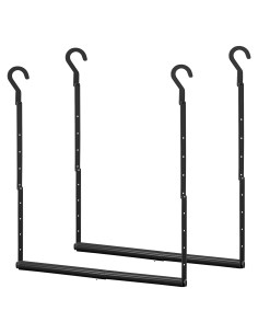 Barra Colgante Ajustable STORAGE MANIAC 75.4x96 cm Negro