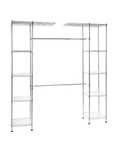 Organizador Colgante Metálico Ajustable Amazon Basics 145-203x36x183cm