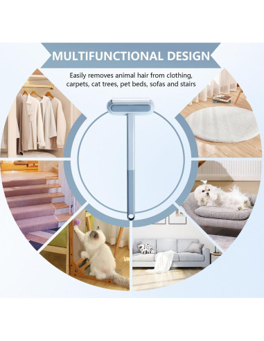 Removedor de Pelo de Mascotas 4 en 1 Reutilizable 43 cm