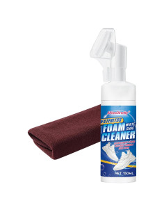 Kit Limpiador de Zapatos Ecológico Ahkea 150ml Espuma Sin Agua