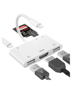 Adaptador HDMI 6 en 1 INVERSE NET para iPhone y iPad