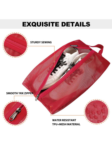 Bolsa de Zapatos de Viaje Unisex Pinzon, Resistente al Agua, Tamaño Grande