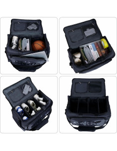 Bolsa de Viaje para Zapatillas Impermeable Negro - 4 Pares 2