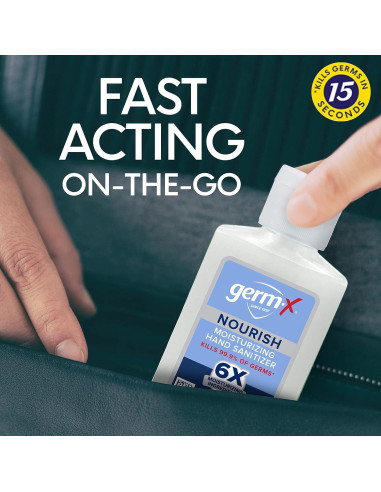 Desinfectante de Manos Germ-X Nourish 59 ml Hidratante 6 Pzas