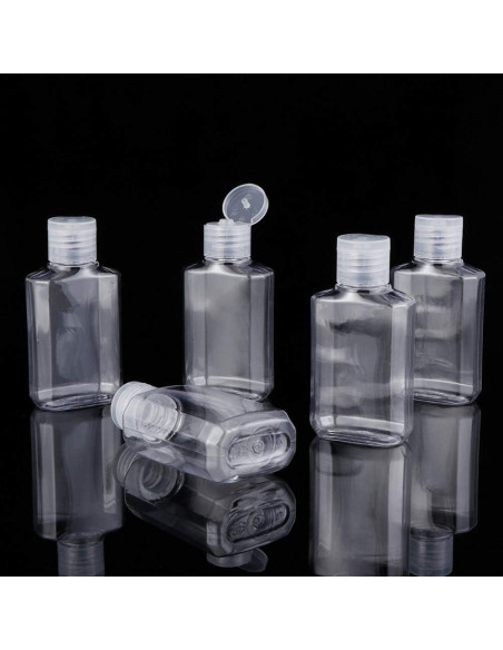 Botellas de Viaje MEMOVAN 60ml con Manga de Silicona 6 Pack Botellas de Viaje MEMOVAN 60ml con Manga de Silicona 6 Pack