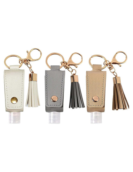 Botellas de Viaje Power Gear con Soporte 3x30ml - Blanco, Gris, Caqui