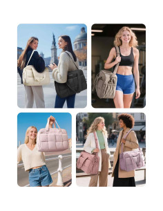 Bolsa de Gimnasio para Mujeres BAGSMART 24L Púrpura Brumosa 2
