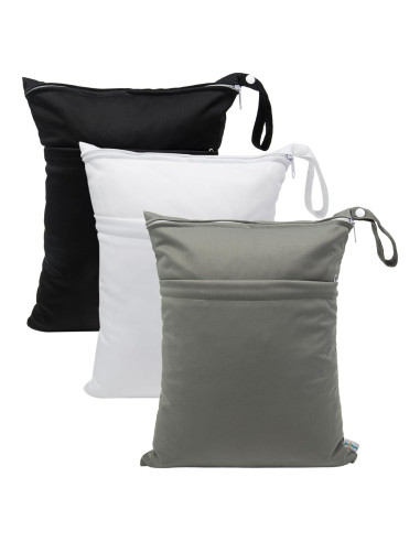 Babygoal 3 Bolsas Húmedas y Secas Impermeables para Bebés