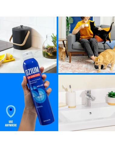 Desinfectante de Aire Ozium 8 Oz Original - Eliminador de Olores