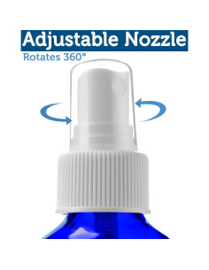 Atomizador de vidrio azul cobalto Sally's Organics 118 ml - 2 unidades 2